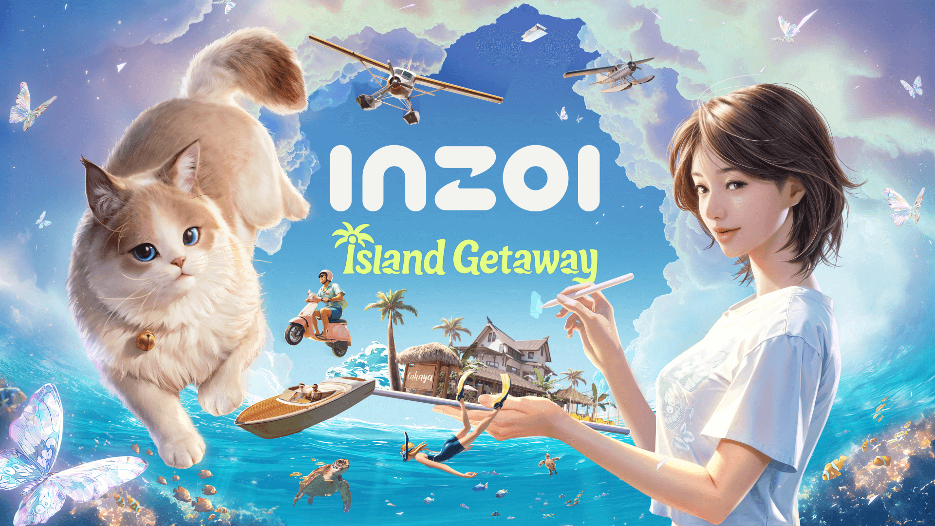 inZOI's Island Getaway DLC game art