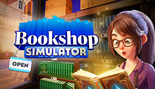 Bookshop Simulator Steam Cover Art, Cozy Games for Book Lovers